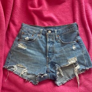Levis denim shorts